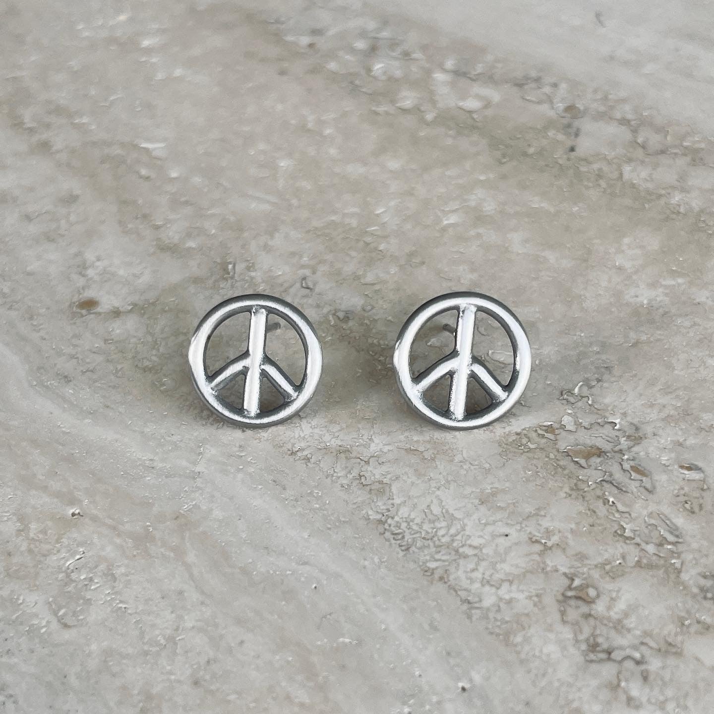 Peace Örhänge Silver Silver