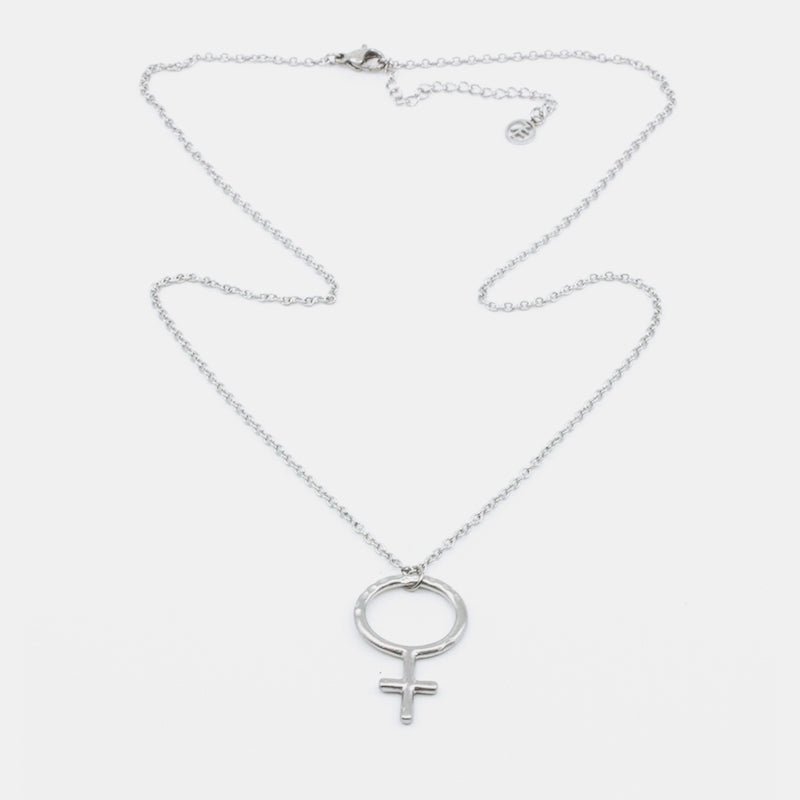 Big Venus Halsband 60cm Silver Silver