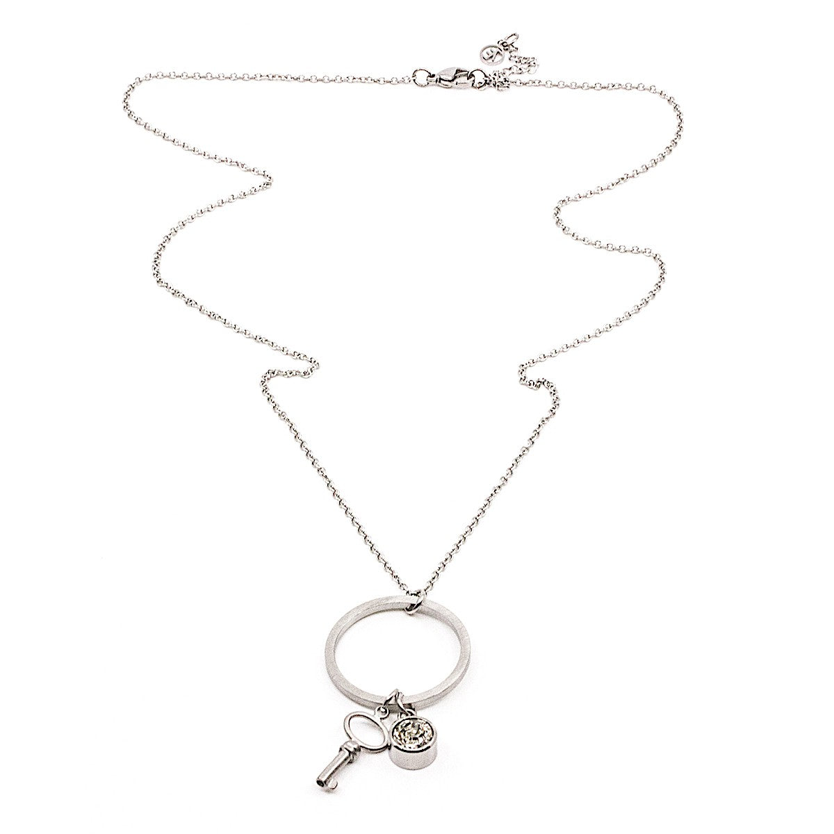 Crystal Key Halsband 60 Silver Silver