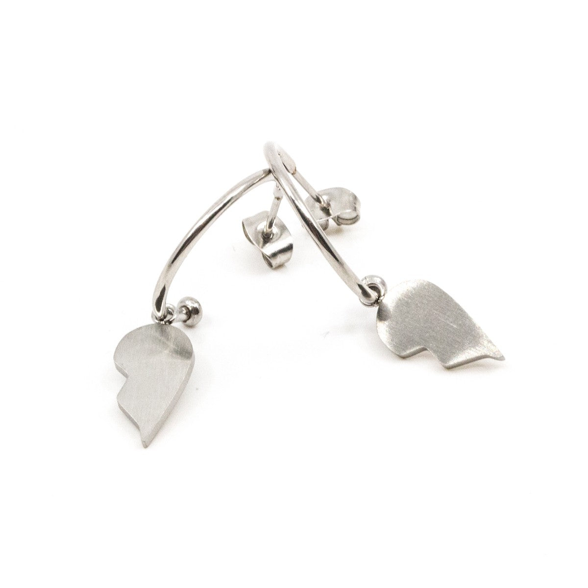 Without You I'm Half Örhänge Silver Silver
