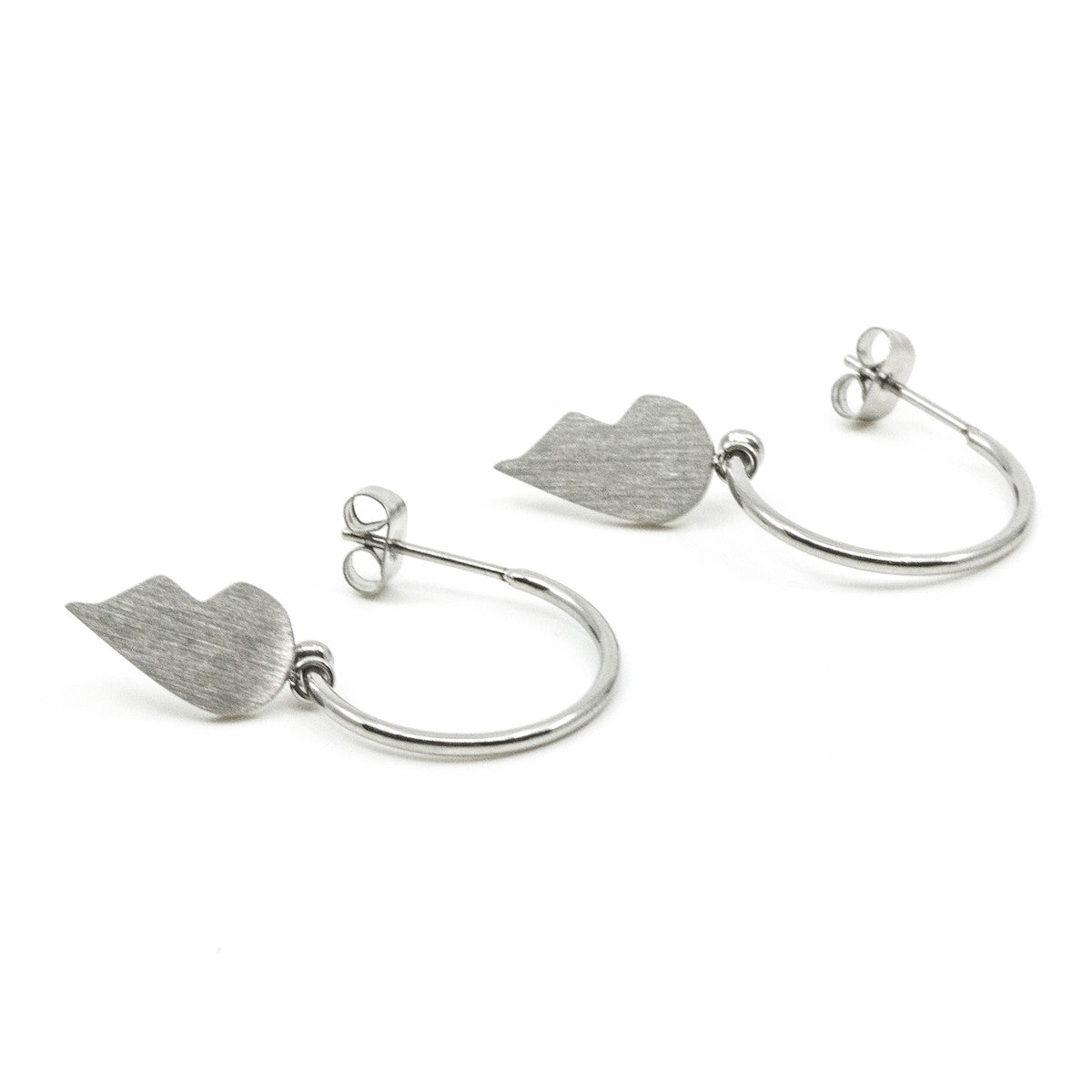Without You I'm Half Örhänge Silver Silver
