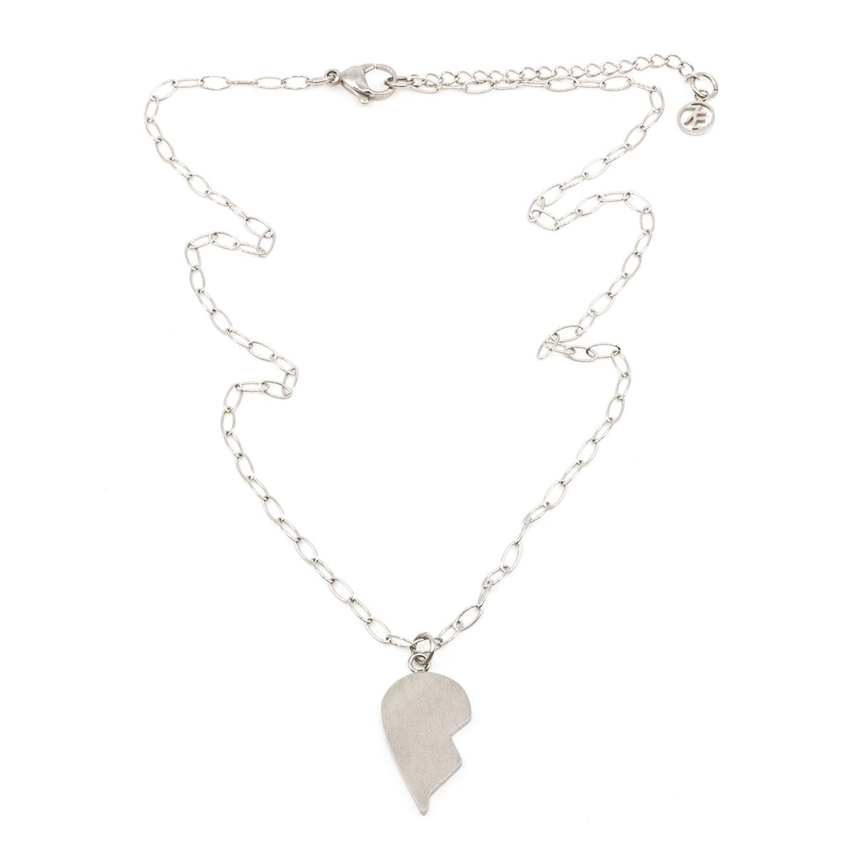 Without You I'm Half Halsband Silver Silver