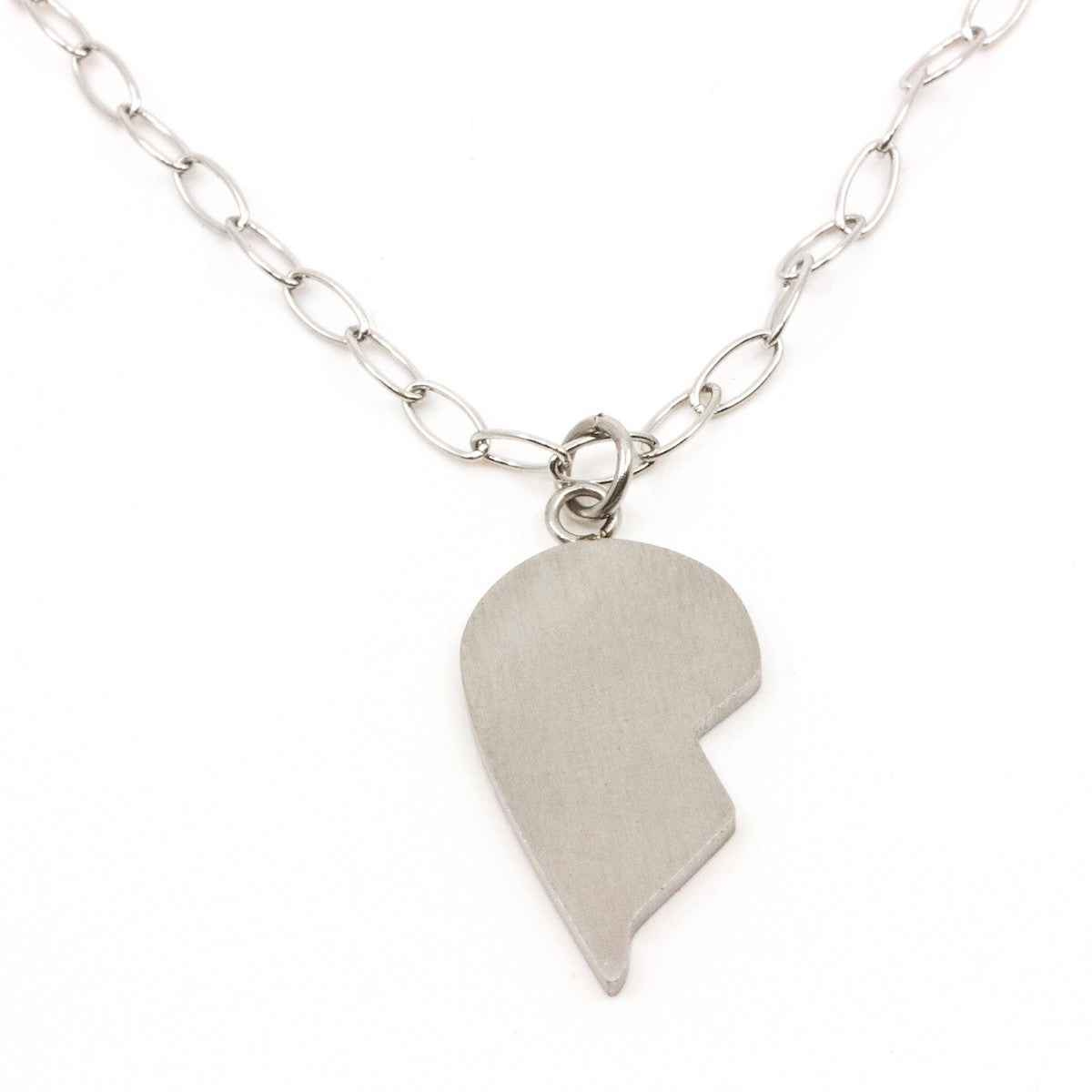 Without You I'm Half Halsband Silver Silver