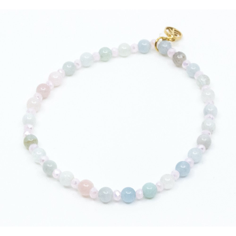 Beads Armband Morganit Rosa