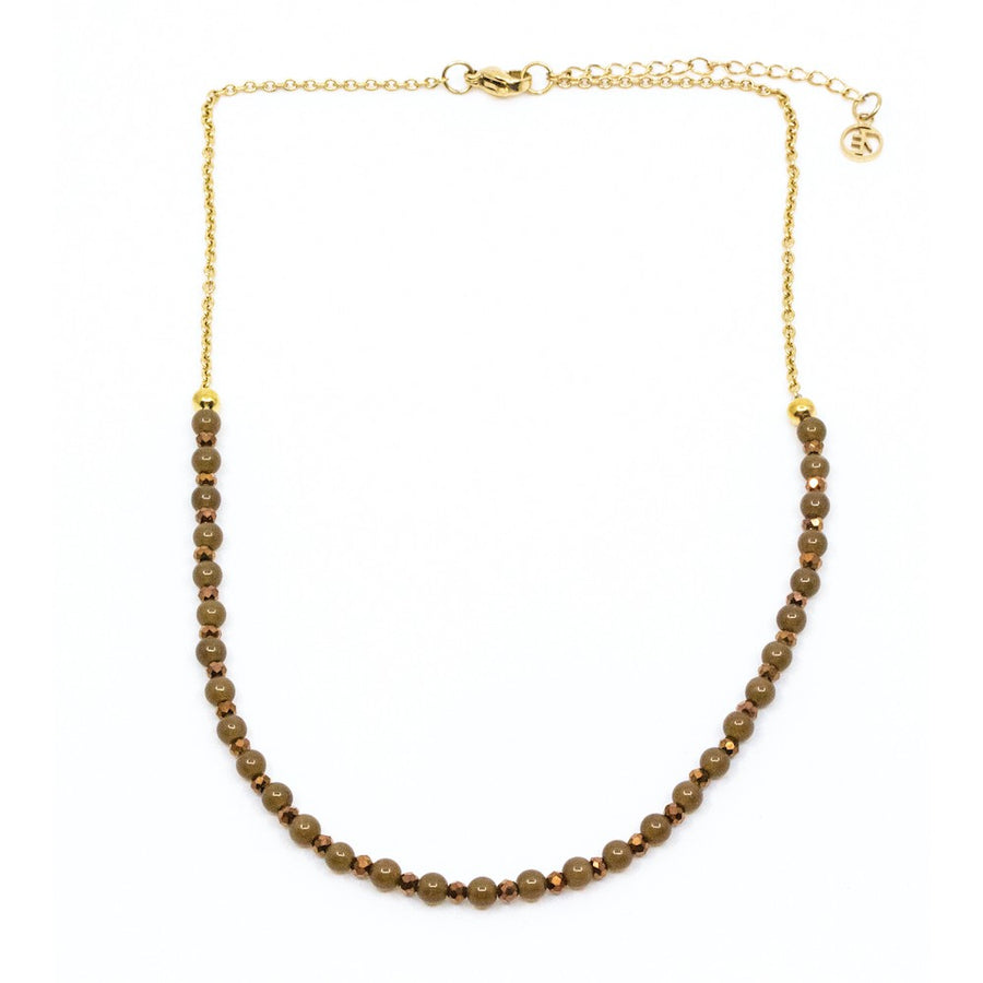 Beads Halsband Brun Brun