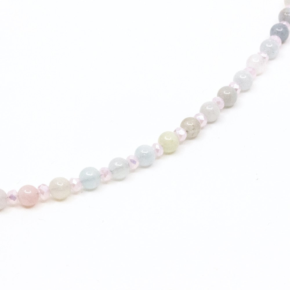 Beads Halsband Morganit Rosa