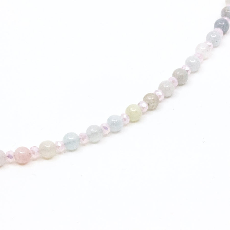 Beads Halsband Morganit Rosa