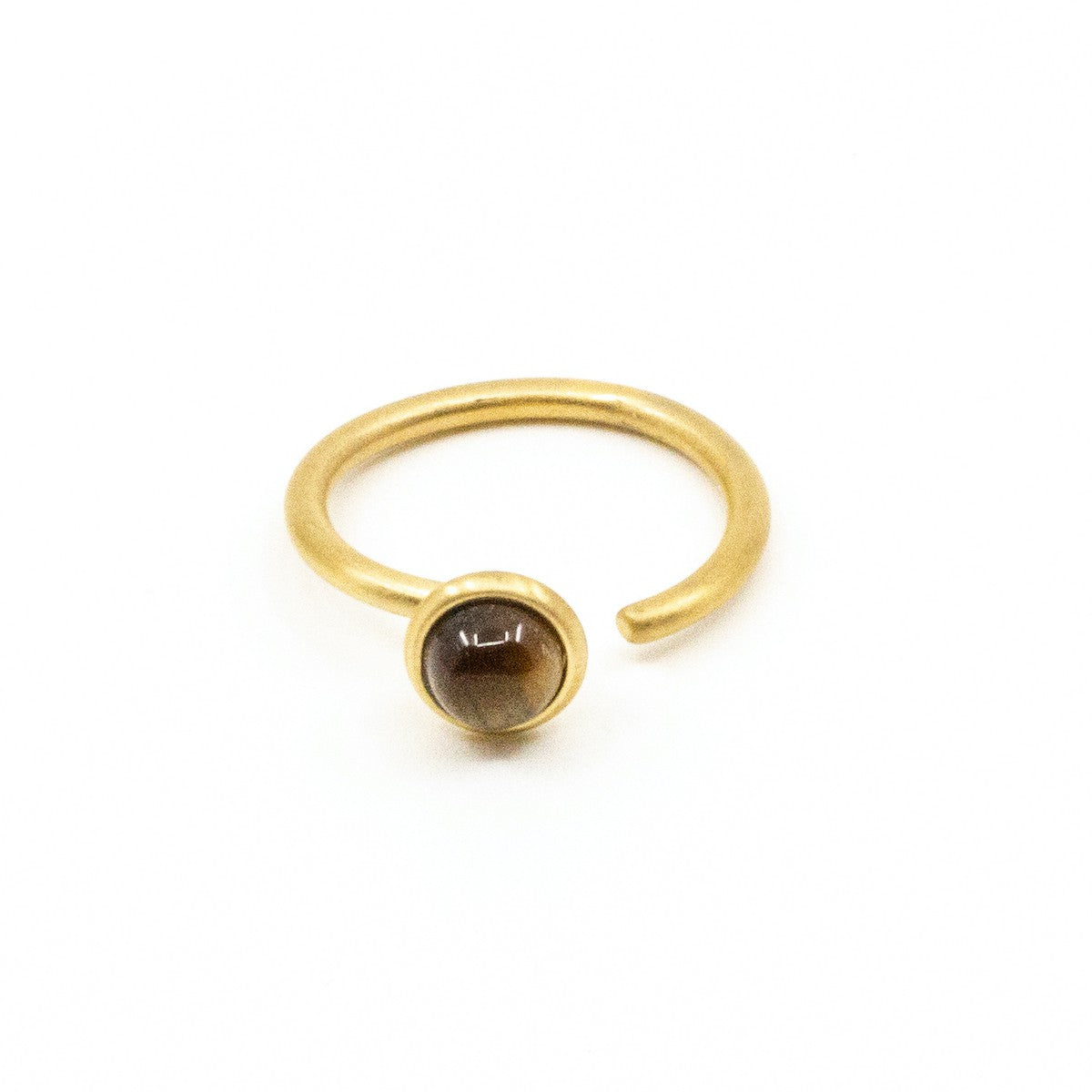 Beads Ring Tigeröga Guld