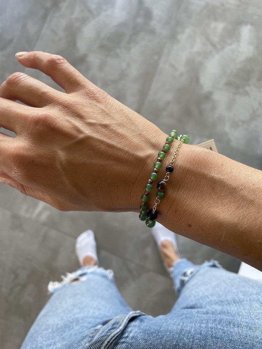 Beads Armband Mix Guld