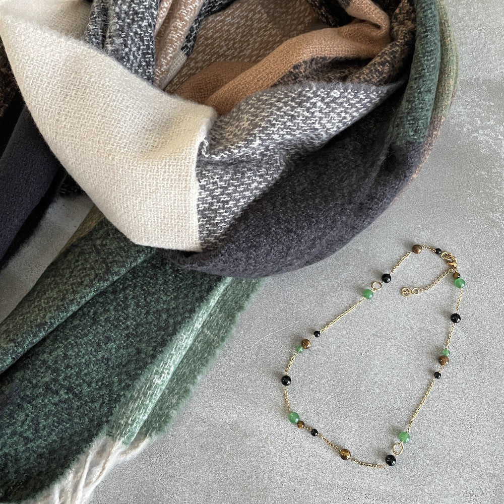 Beads Halsband Mix Guld