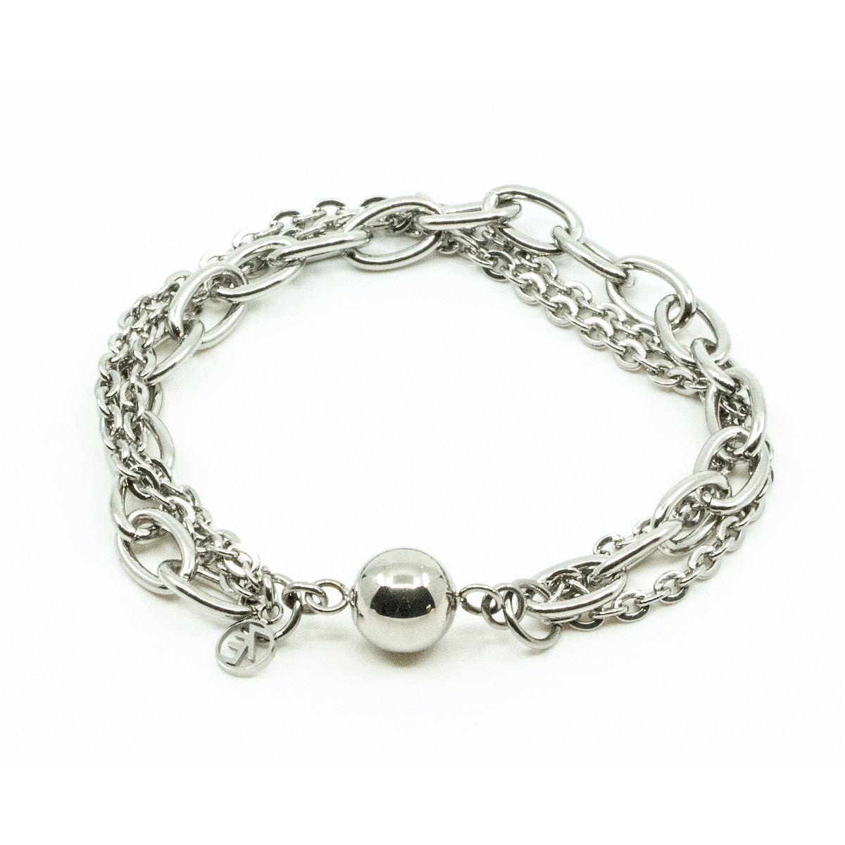 Tripple Chain Armband Silver Silver