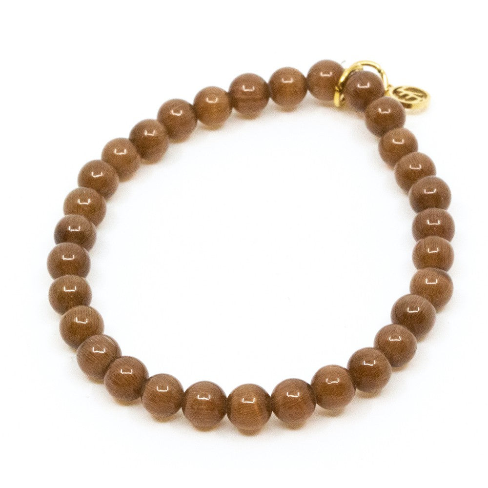 Bigger Beads Armband Brun Brun