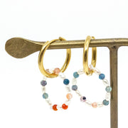 Pearl Beads Double Örhänge Vit Vit