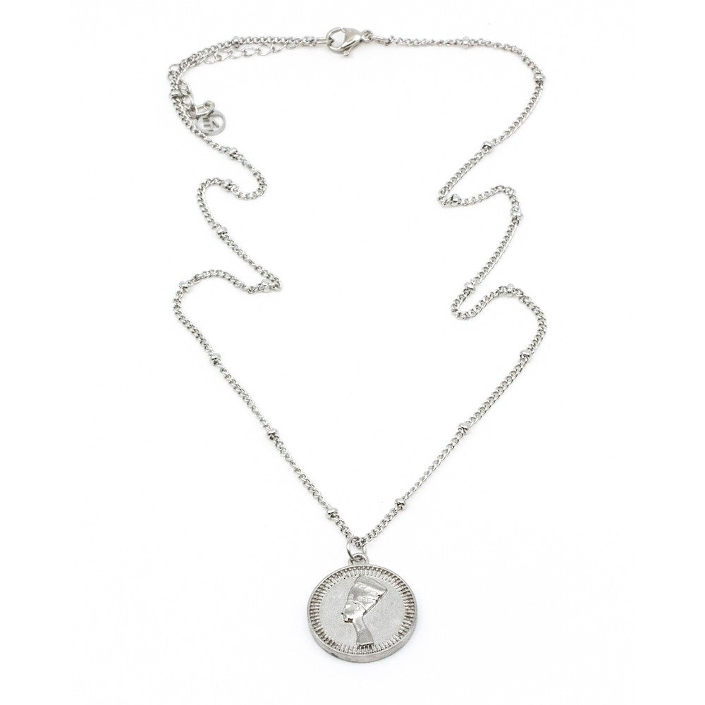 Nefertiti Halsband 45cm Silver Silver
