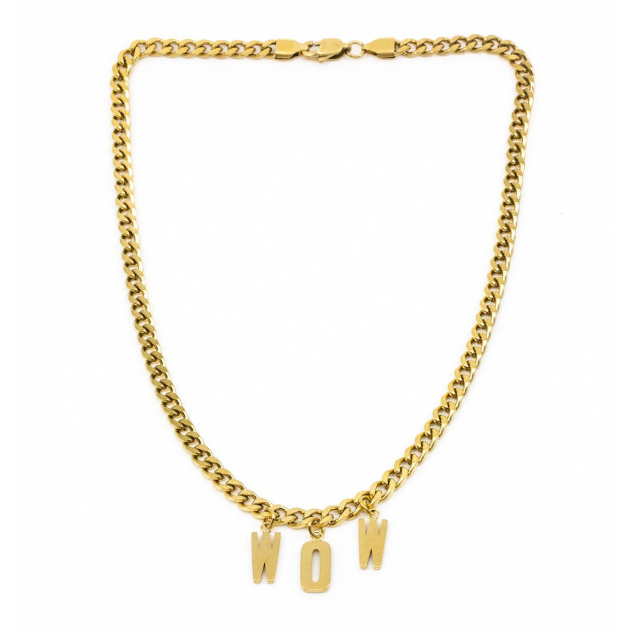 WOW Halsband 42cm Guld Guld