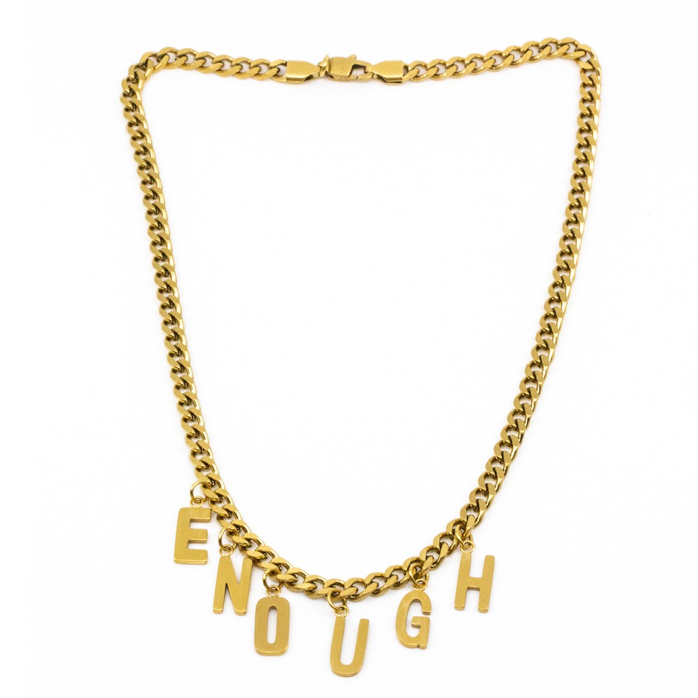 ENOUGH Halsband 42cm Guld Guld