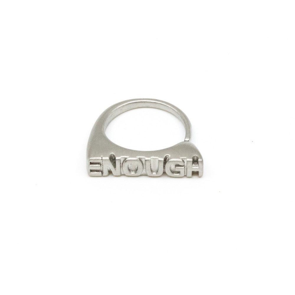 ENOUGH Ring Silver Silver