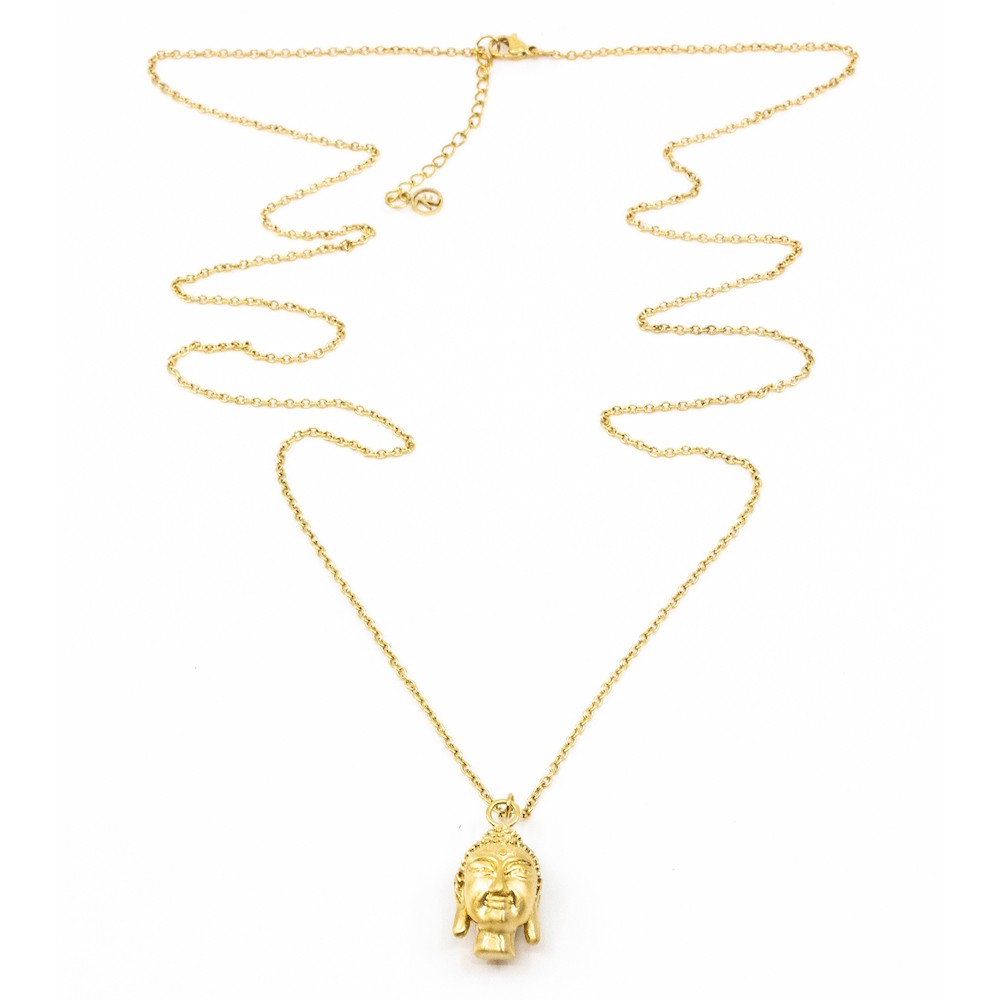 Buddha Halsband 90cm Guld Guld