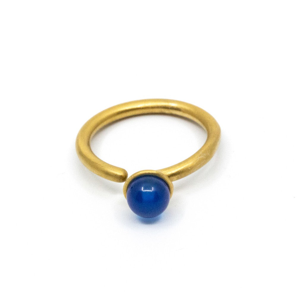 Beads Ring Blå Blå
