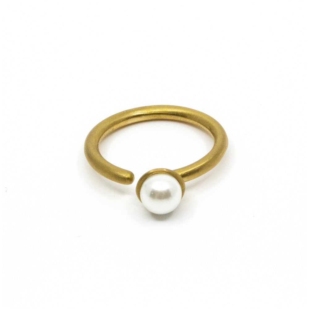 Beads Ring Vit Vit