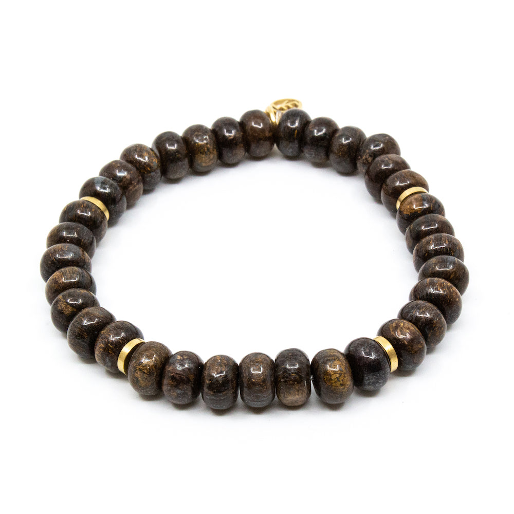 Chunky Gem Armband Brun
