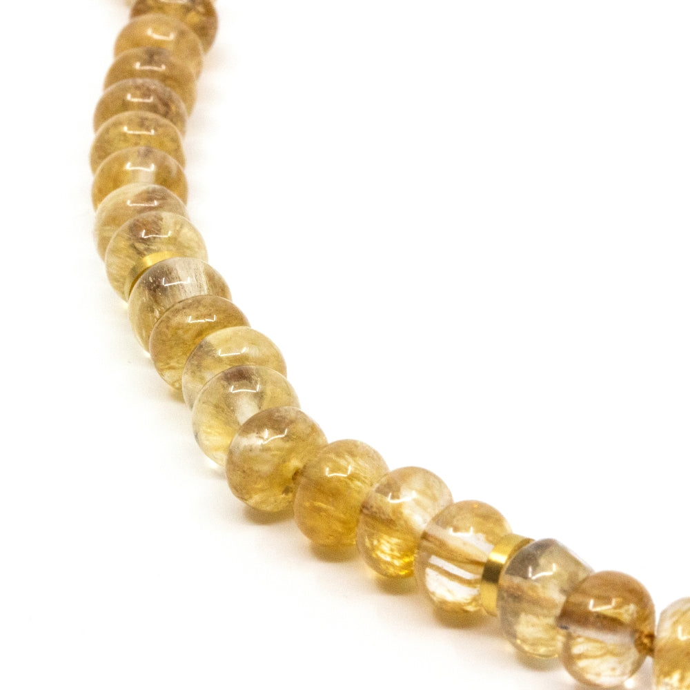 Chunky Gem Halsband Citrin