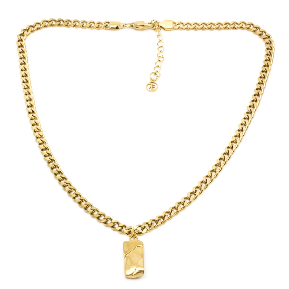 Chunky Mountain Halsband 45cm Guld Guld