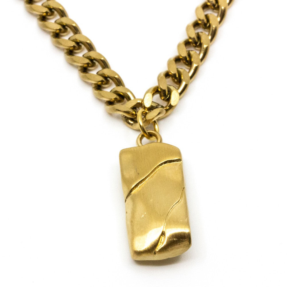 Chunky Mountain Halsband 45cm Guld Guld