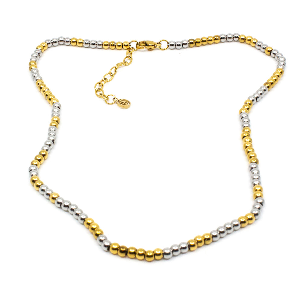 Ballchain Mash-up Necklace 42cm