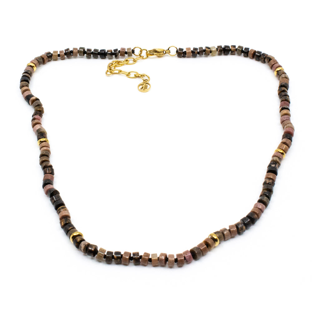 Gem Halsband Rosa