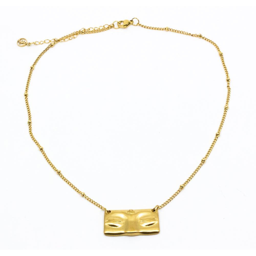 Calm Down Necklace Gold