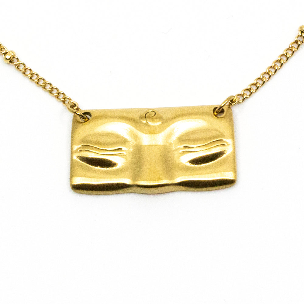Calm Down Necklace Gold