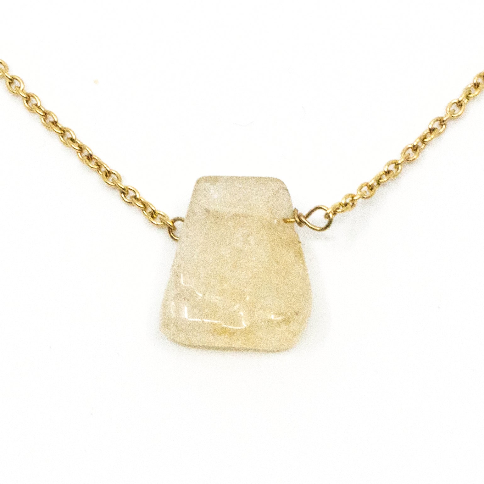 Citrine Necklace Yellow