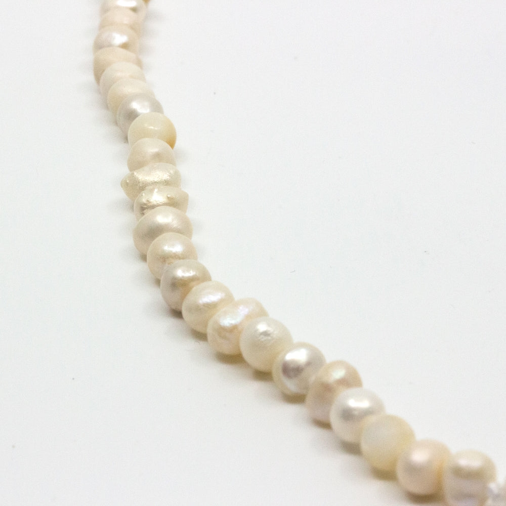 Unpolished Necklace White