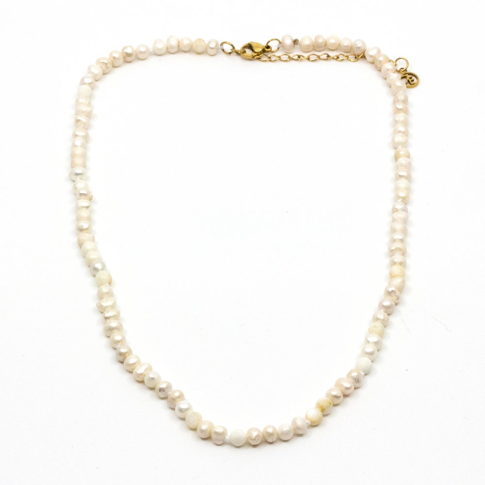 Unpolished Necklace White