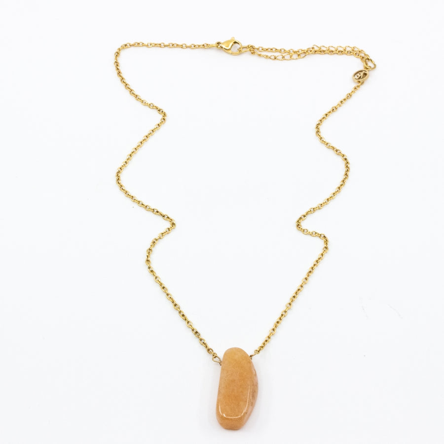 Orange Jade Necklace 42cm