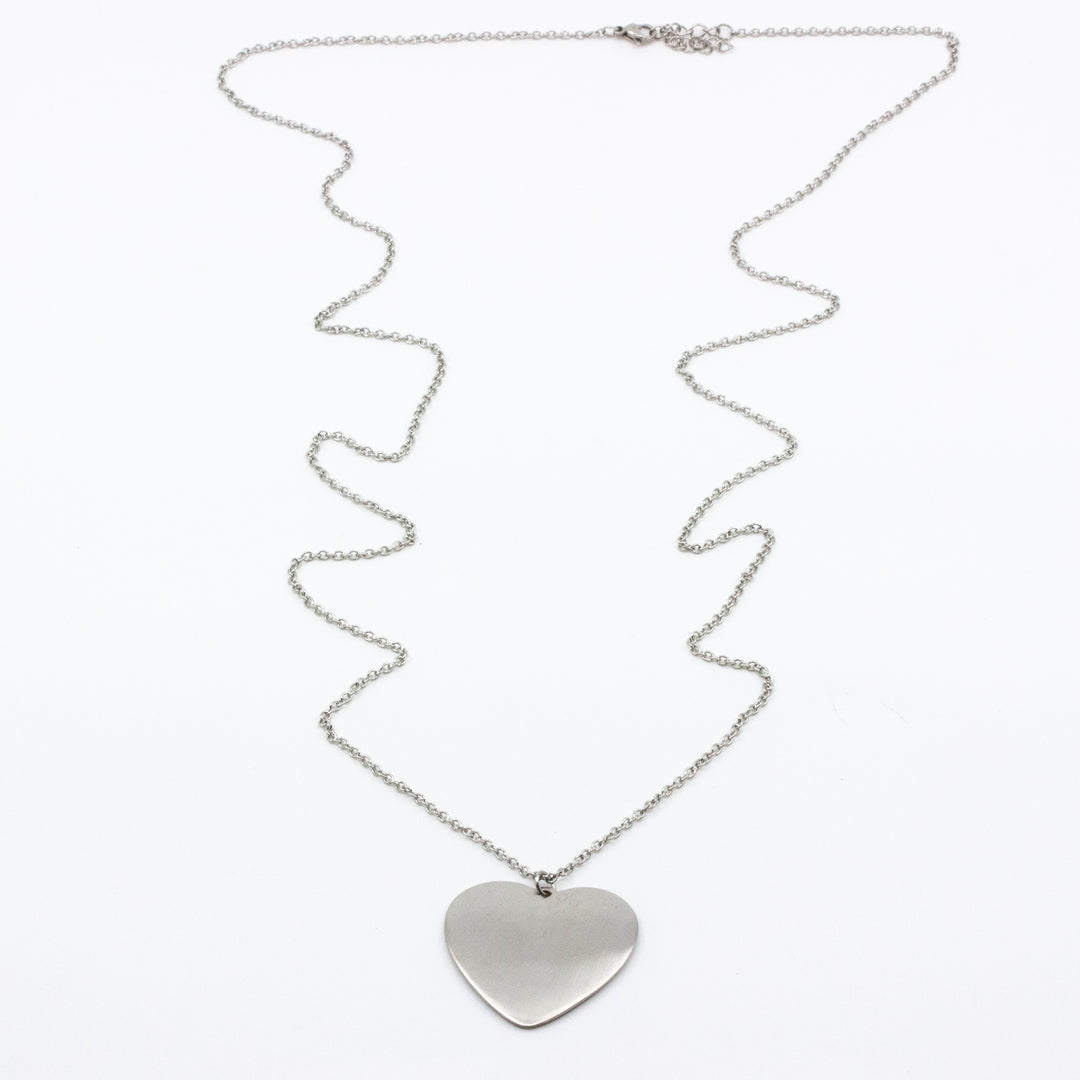 Love Yourself Necklace 90cm Silver