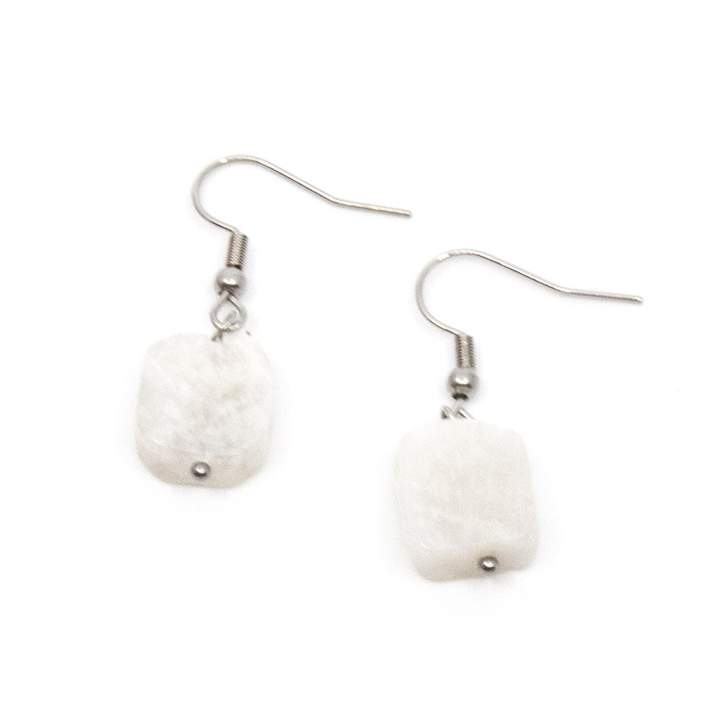 Moon Stone Earring Silver