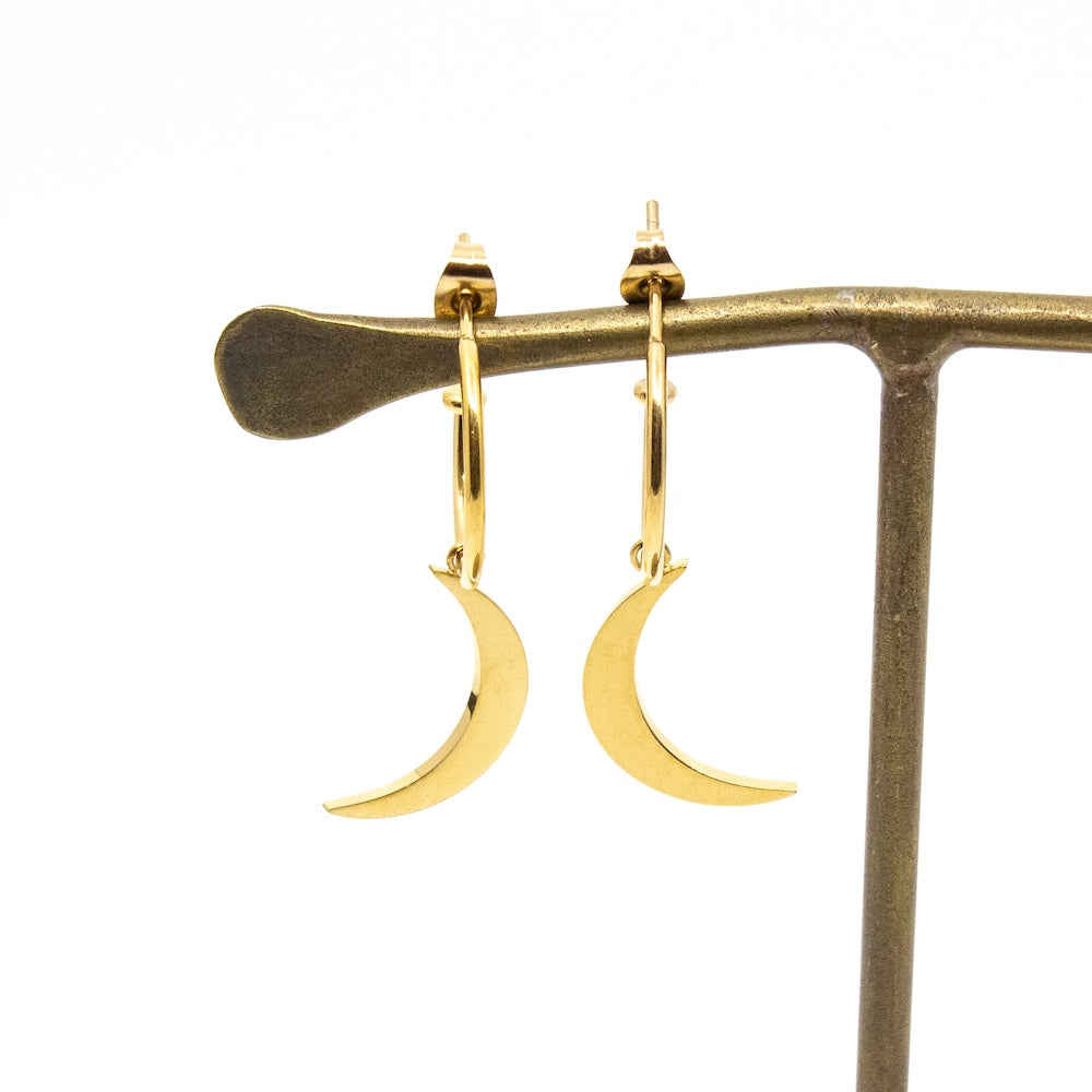 Big Moon Earring Gold