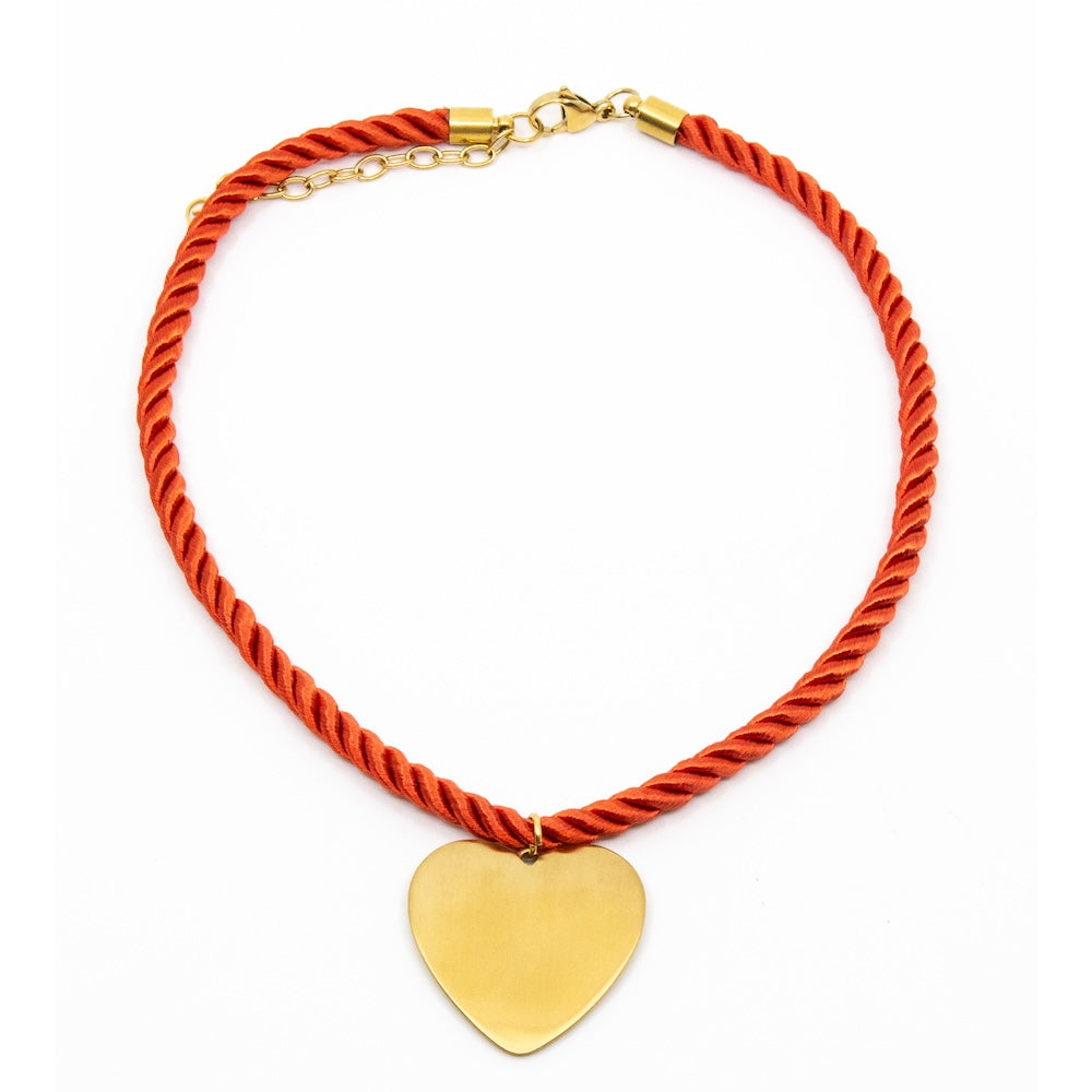 Big Love Rope Necklace Red