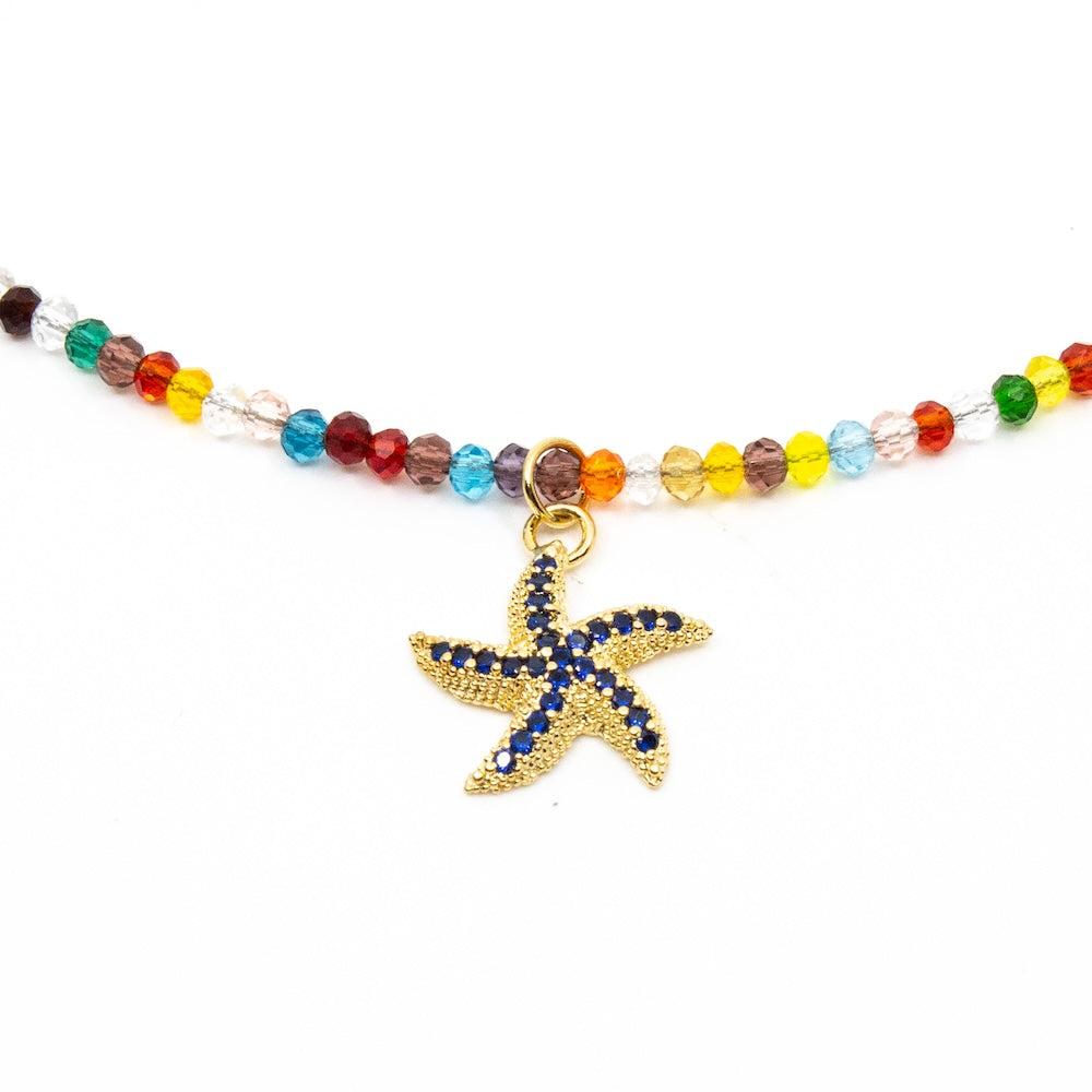 Star Fish Necklace Multi
