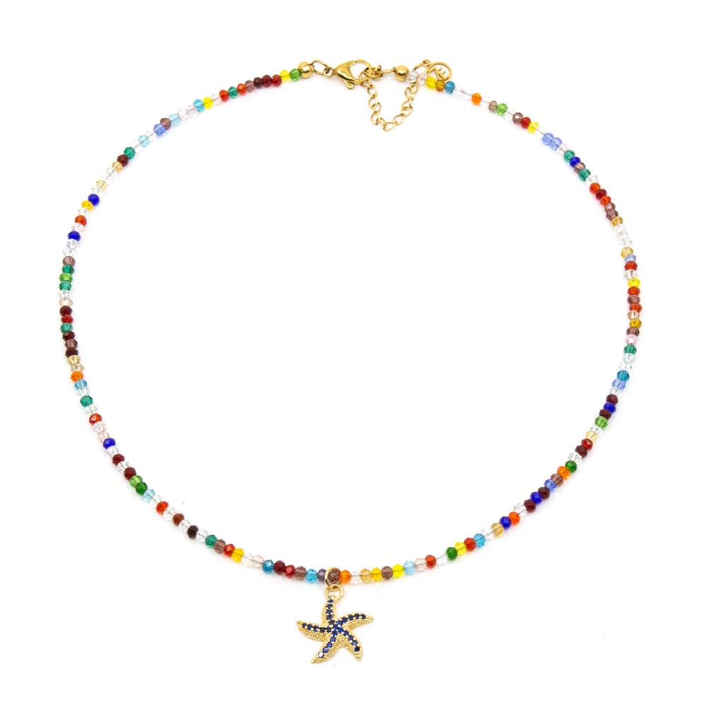 Star Fish Necklace Multi
