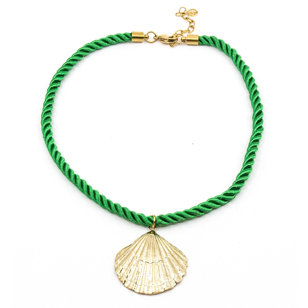 Shell Rope Halsband Guld
