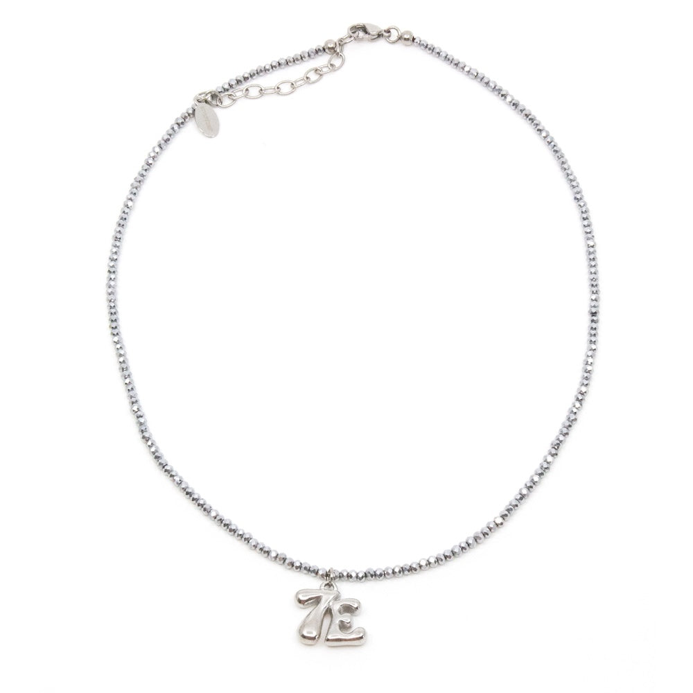Retro Sparkling 7E Halsband Silver