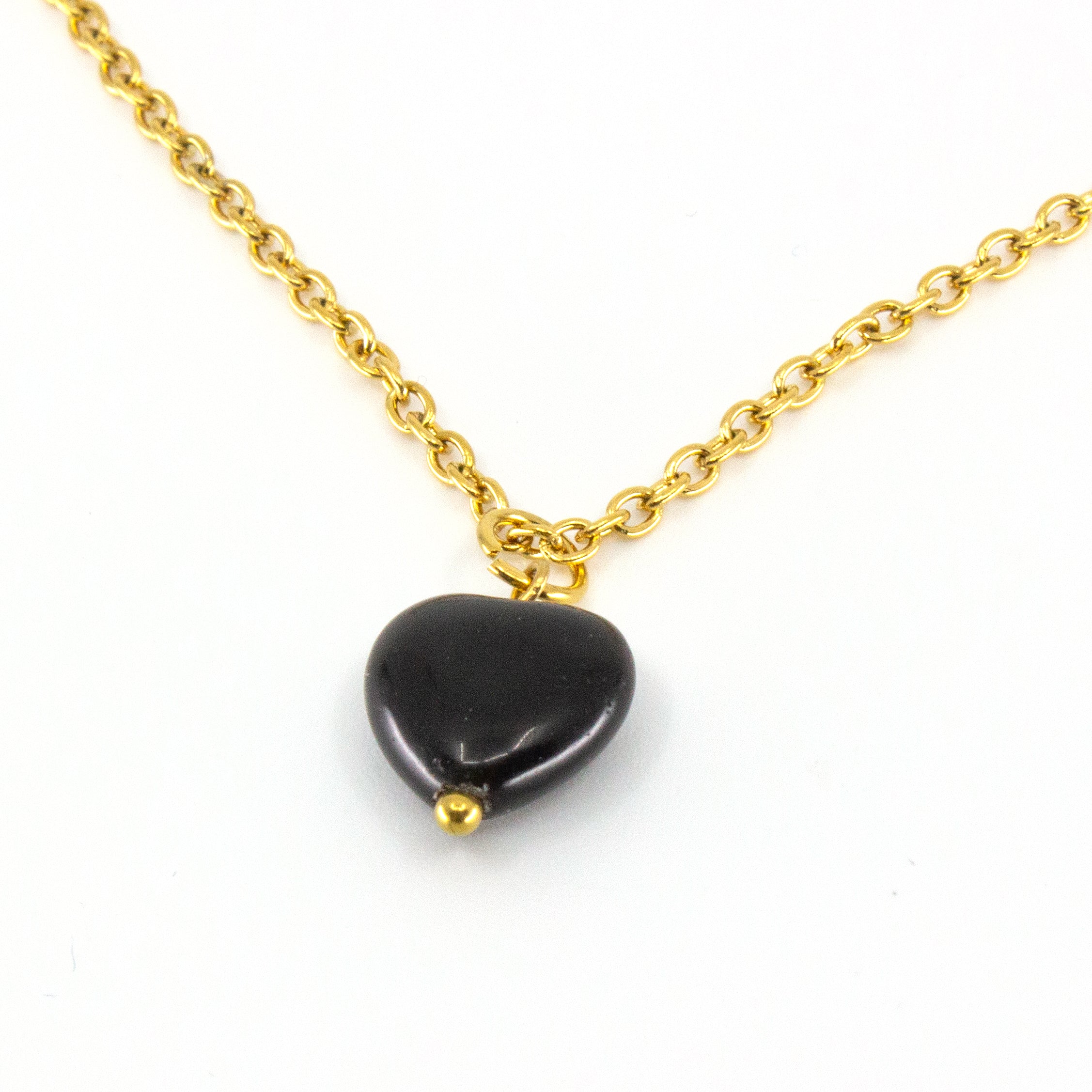 Heart Onyx Halsband
