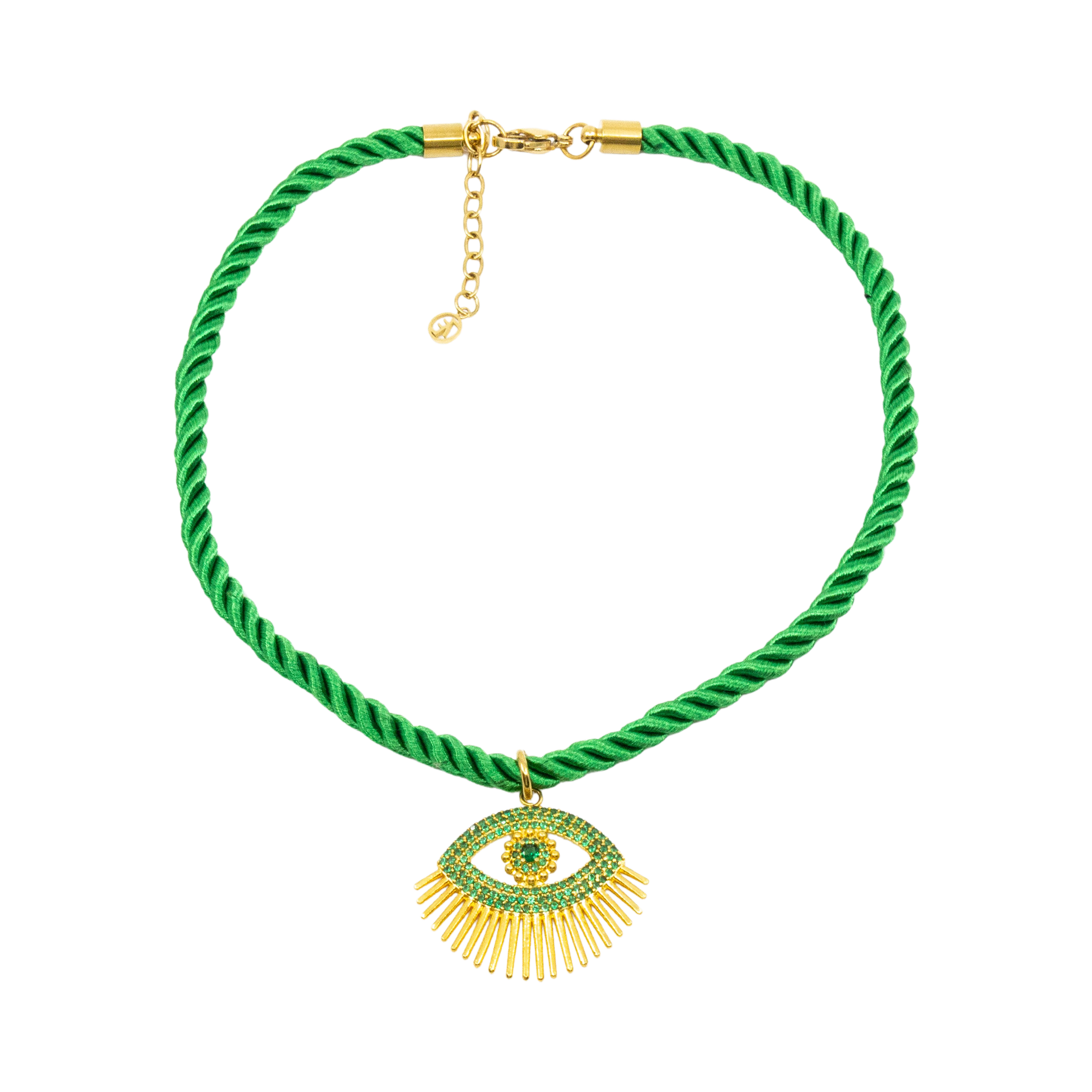 Eye Gazing Rope Halsband Blue