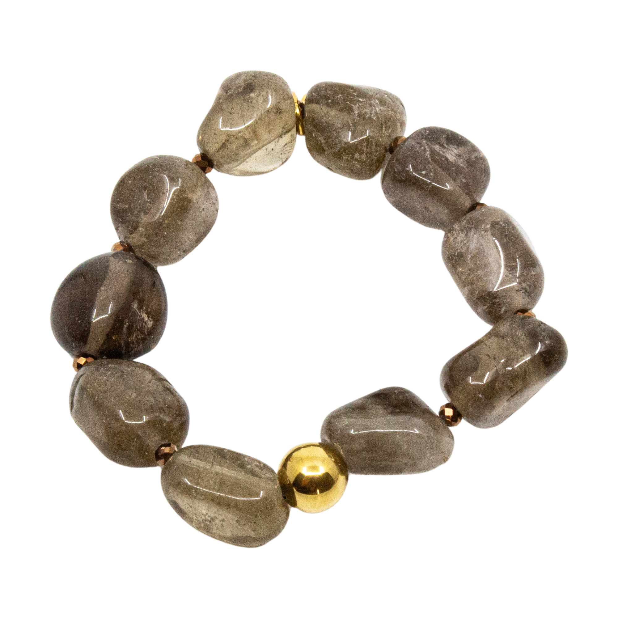 Smokey Quartz Armband Grå