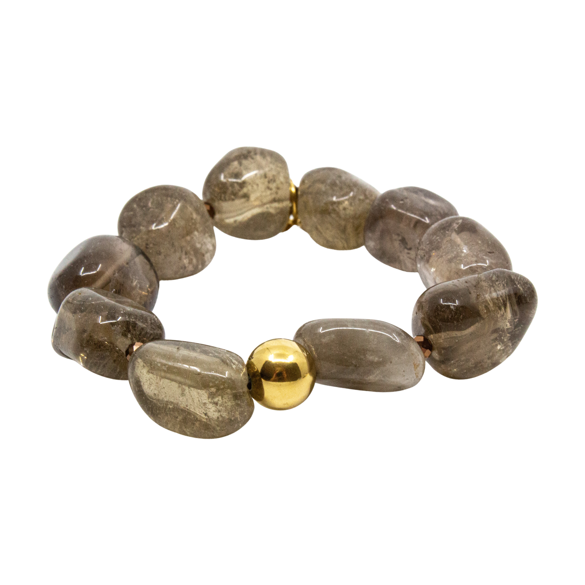 Smokey Quartz Armband Grå
