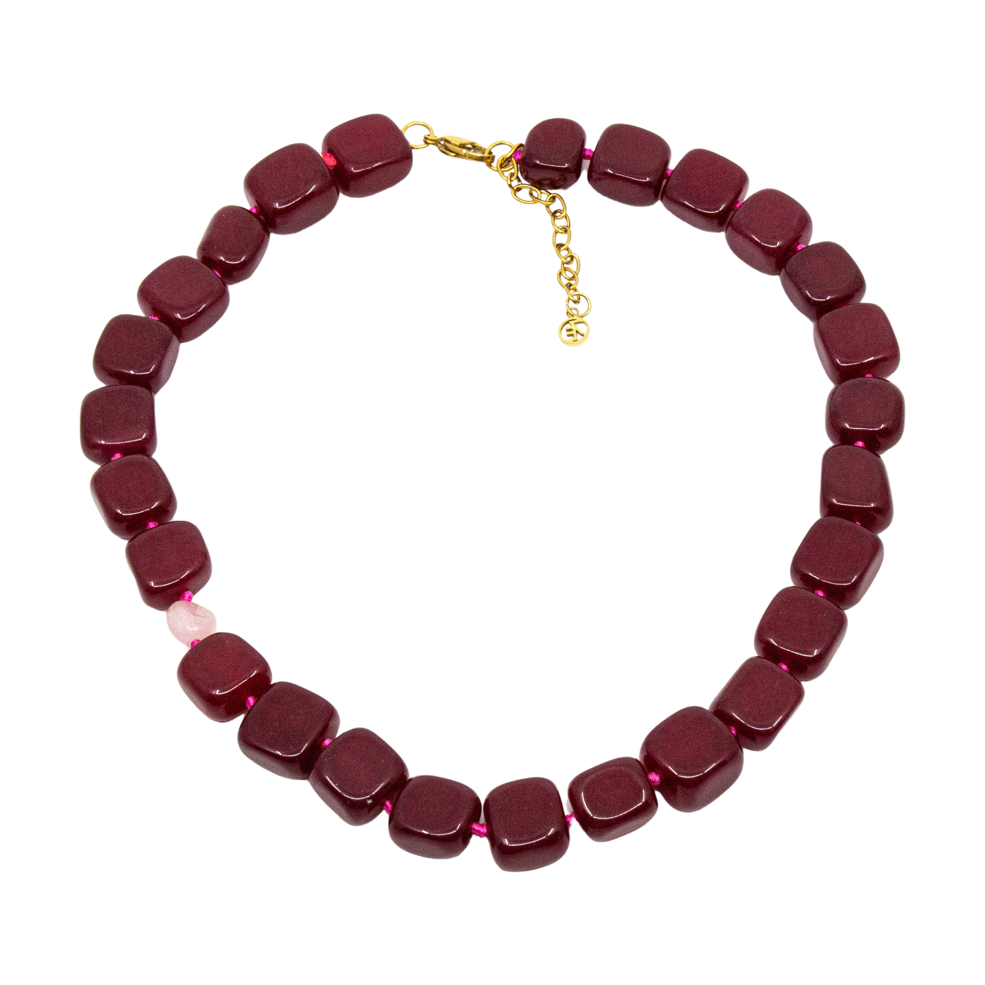 Soft Cube Halsband Rosa