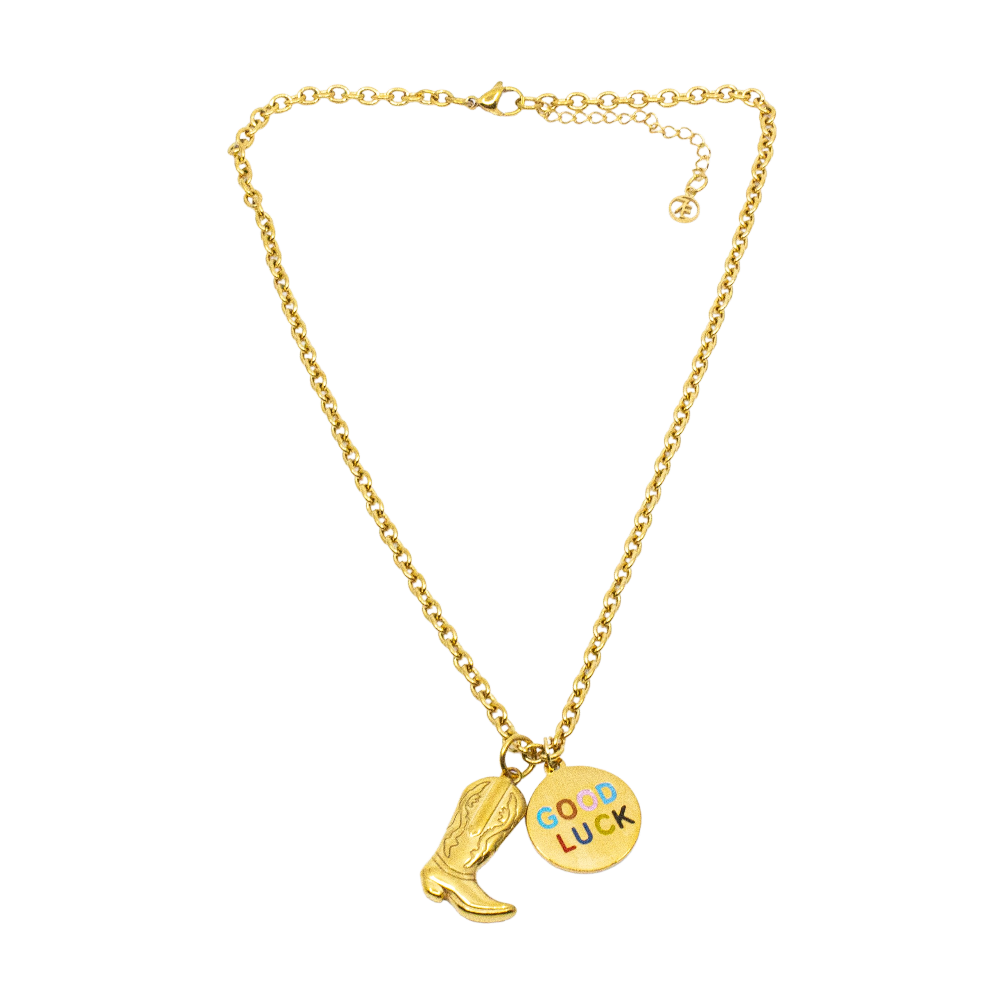 Cowboy Boot Halsband 42cm Guld